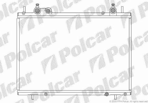 Polcar 3018087X - Radiator, racire motor parts5.com