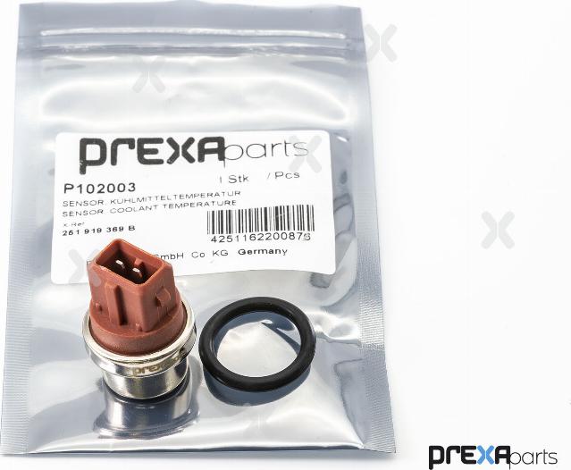 PREXAparts P102003 - Snímač, teplota chladiva parts5.com