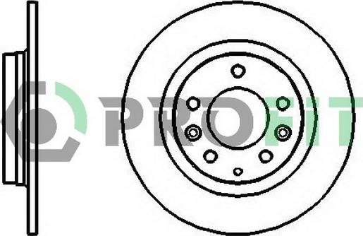 Blue Print ADM543106 - Disc frana parts5.com