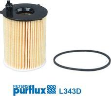 Purflux L343D - Filtar za ulje parts5.com