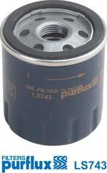 Purflux LS743 - Oil Filter parts5.com