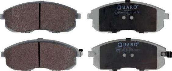 QUARO QP4966 - Brake Pad Set, disc brake parts5.com