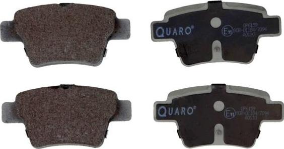 QUARO QP6159 - Sada brzdových destiček, kotoučová brzda parts5.com