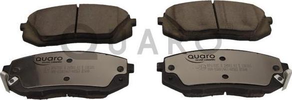 QUARO QP6702C - Sada brzdových destiček, kotoučová brzda parts5.com