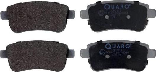 QUARO QP3316 - Brake Pad Set, disc brake parts5.com