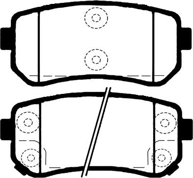 Hyundai 58302BVA30 - Brake Pad Set, disc brake parts5.com