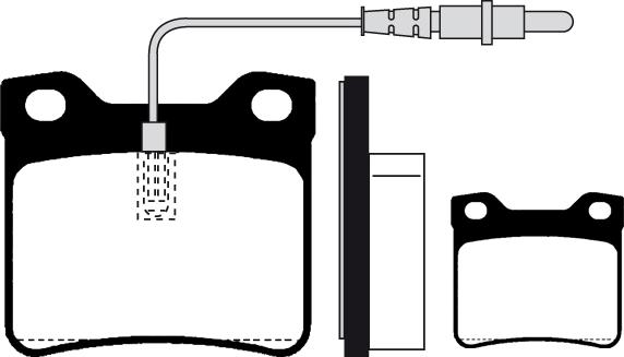 Mercedes-Benz 0024204820 - Komplet zavornih oblog, ploscne (kolutne) zavore parts5.com