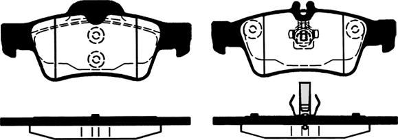 Mercedes-Benz A007420672064 - Komplet kočnih obloga, disk kočnica parts5.com