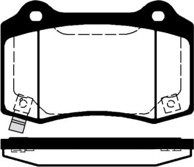 Chrysler 68144223AC - Brake Pad Set, disc brake parts5.com