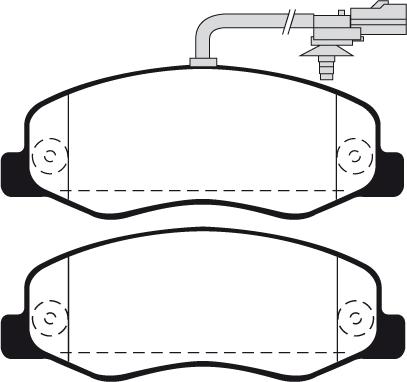 KRAFT AUTOMOTIVE 6011901 - Fren balata seti, diskli fren parts5.com