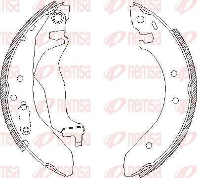 Remsa 4400.00 - Szczęka hamulcowa parts5.com