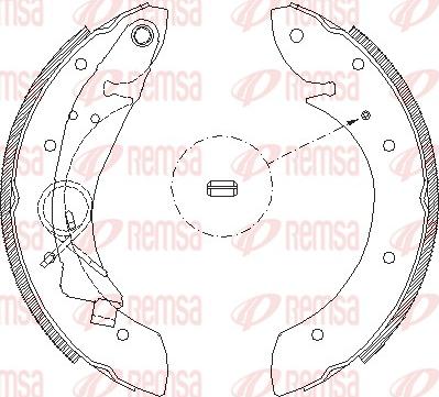 Remsa 4419.00 - Kočiona papuča parts5.com