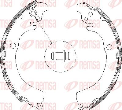 Remsa 4664.00 - Brake Shoe, Drum brakes parts5.com