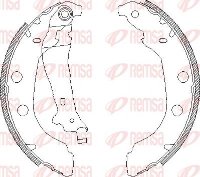 Remsa 4092.00 - Bremsbacke parts5.com