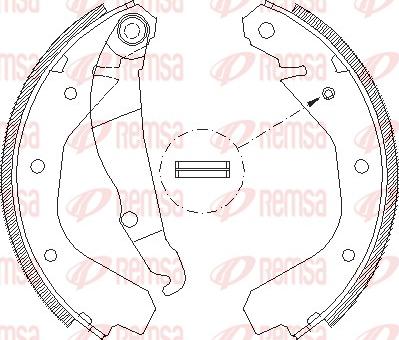 Remsa 4088.00 - Brzdové čeľuste parts5.com