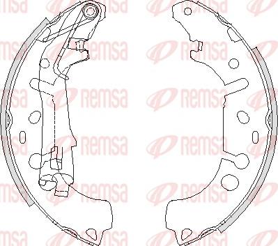 Remsa 4192.00 - Brake Shoe, Drum brakes parts5.com