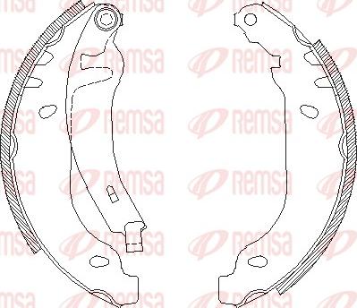 Remsa 4169.02 - Zapata de freno parts5.com