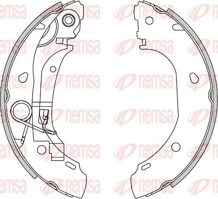 Remsa 4163.00 - Zapata de freno parts5.com