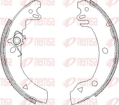 Remsa 4186.00 - Brake Shoe, Drum brakes parts5.com