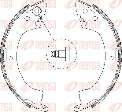 Remsa 4122.00 - Brake Shoe, Drum brakes parts5.com