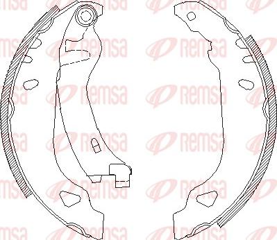 Remsa 4179.01 - Mâchoire de frein parts5.com