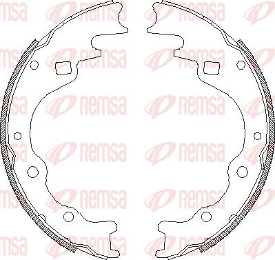 Remsa 4365.00 - Zapata de freno parts5.com