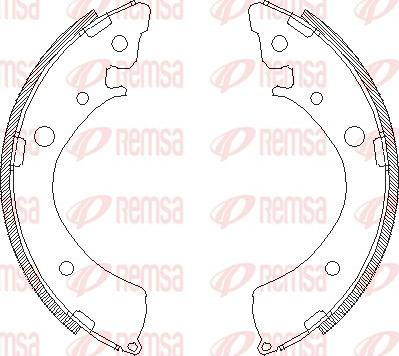 Remsa 4367.00 - Fren pabucu parts5.com