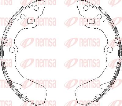 Remsa 4386.00 - Zapata de freno parts5.com