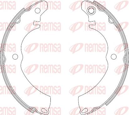 Remsa 4291.00 - Bremsbacke parts5.com