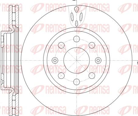 Remsa 6981.10 - Disco de freno parts5.com