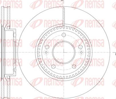 Remsa 6988.10 - Zavorni kolut parts5.com