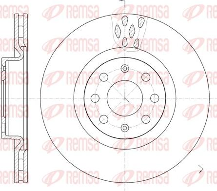 Remsa 6982.10 - Disco de freno parts5.com