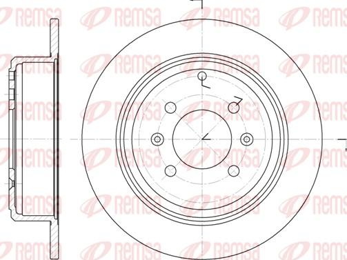 Remsa 6498.00 - Brake Disc parts5.com