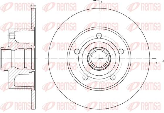 Remsa 6431.00 - Tarcza hamulcowa parts5.com