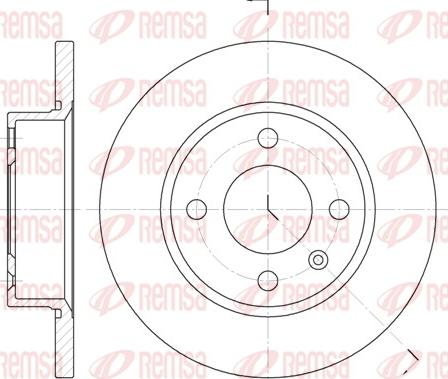 Remsa 6425.00 - Disc frana parts5.com