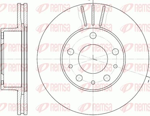 Remsa 6476.10 - Brzdový kotúč parts5.com