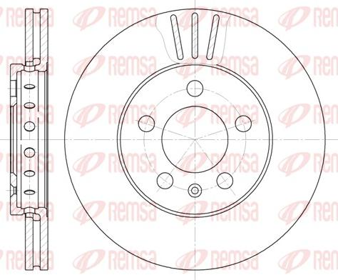 Remsa 6545.10 - Tarcza hamulcowa parts5.com