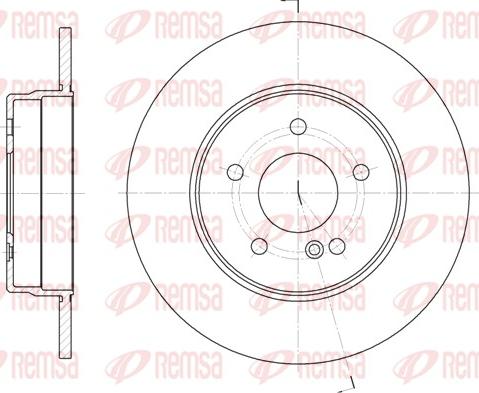 Remsa 6555.00 - Tarcza hamulcowa parts5.com