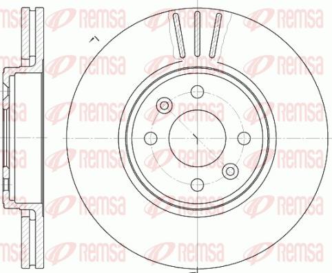 Remsa 6583.10 - Zavorni kolut parts5.com