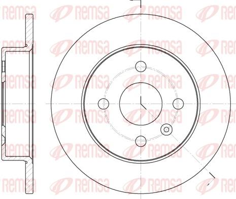 Remsa 6570.00 - Disc frana parts5.com