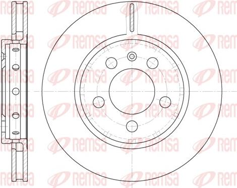 Remsa 6646.10 - Disque de frein parts5.com