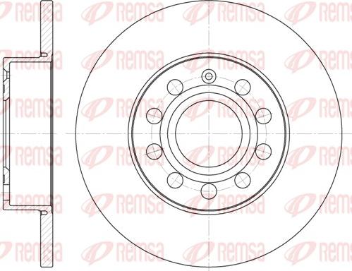 Remsa 6650.00 - Jarrulevy parts5.com