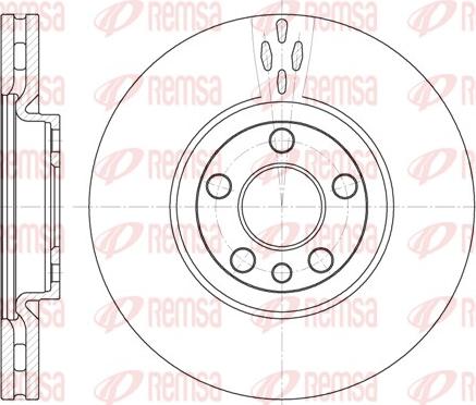 Remsa 6658.10 - Zavorni kolut parts5.com