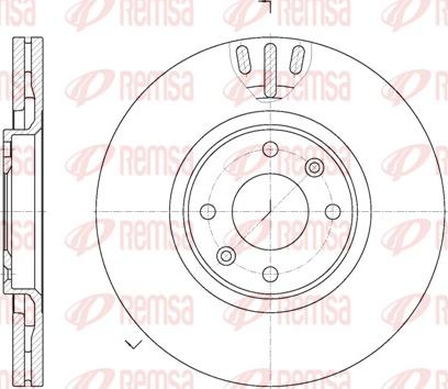 Remsa 6657.10 - Disc frana parts5.com