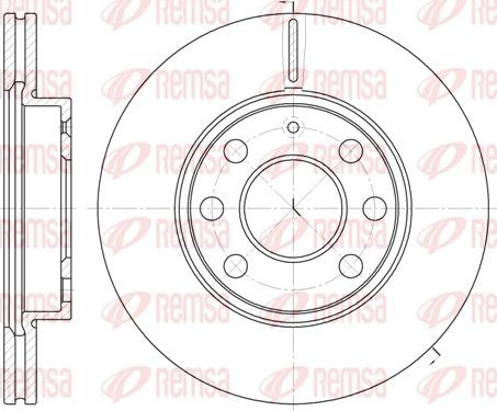 Remsa 6665.10 - Féktárcsa parts5.com