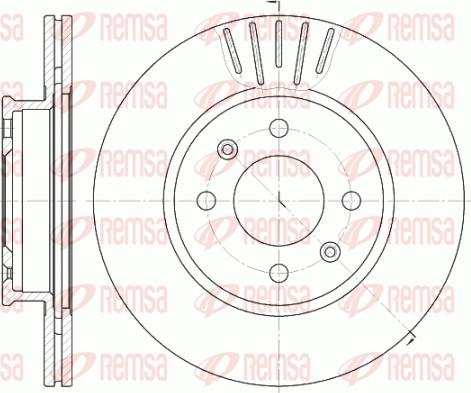 Remsa 6666.10 - Disc frana parts5.com