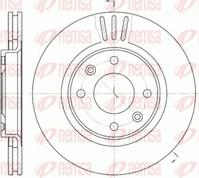 Remsa 6603.10 - Brake Disc parts5.com