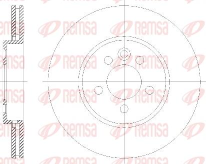 Remsa 6614.10 - Disc frana parts5.com