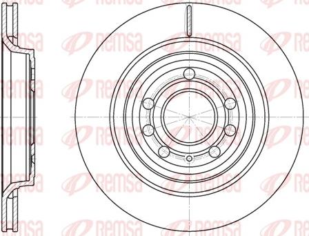 Remsa 6686.10 - Brake Disc parts5.com