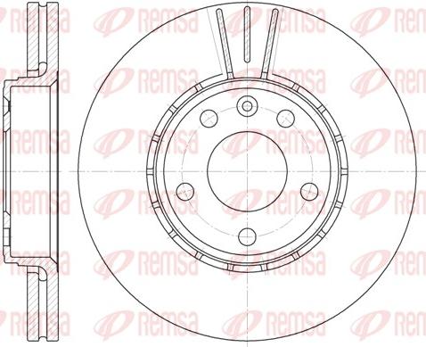 Remsa 6682.10 - Tarcza hamulcowa parts5.com